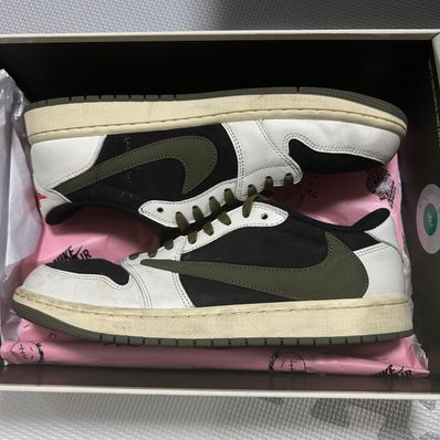 Travis Scott × Nike Women's Air Jordan 1 Low OG "Medium Olive"