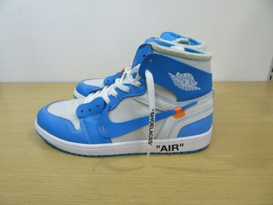 Off-White × Nike Air Jordan 1 High UNC "White/Dark Powder Blue"