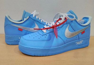 Air force 1 top off white university blue
