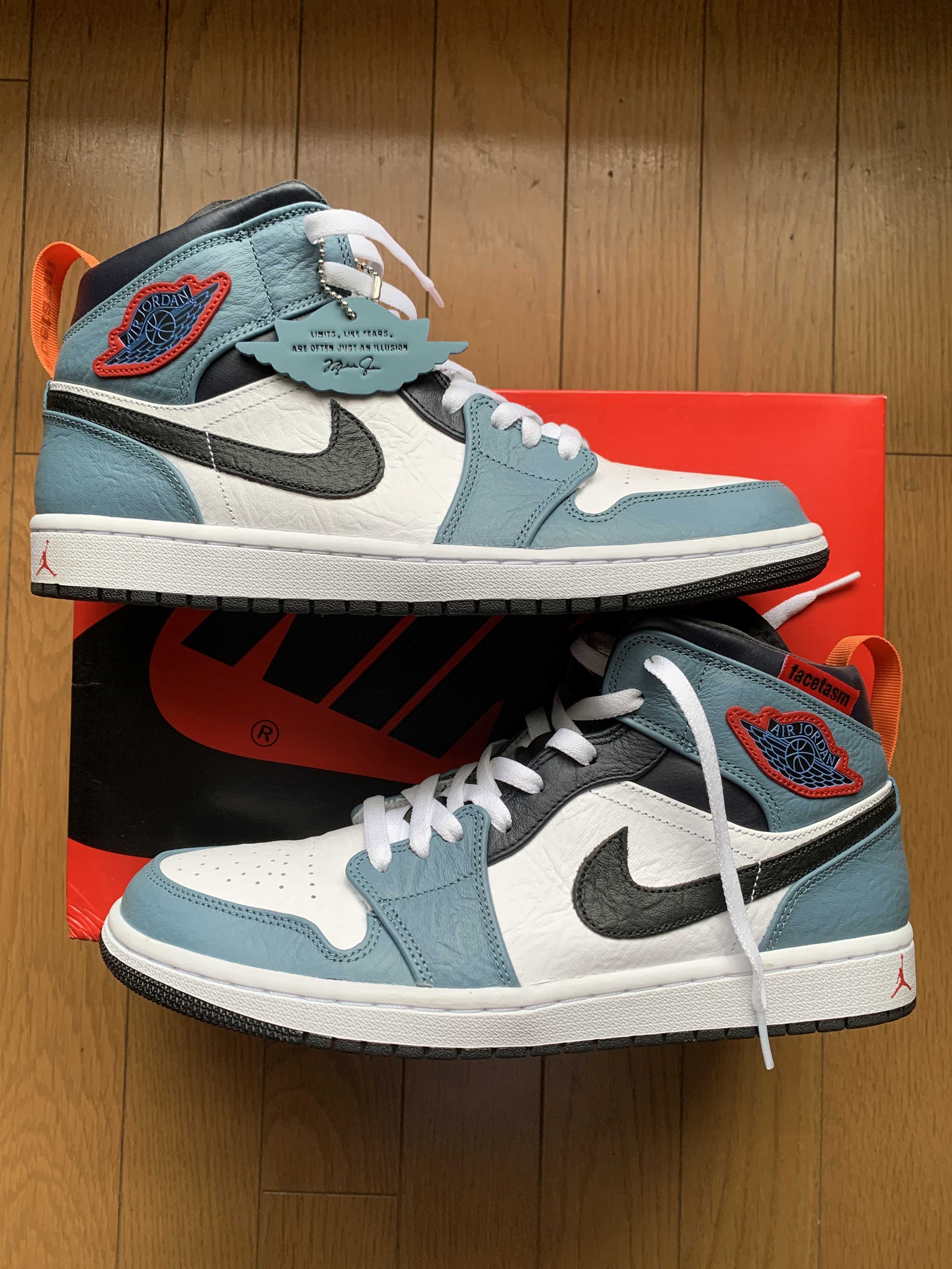 FACETASM × Nike Air Jordan 1 Mid "White/Navy"