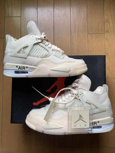 Off-White × Nike Women's Air Jordan 4 SP "Sail"