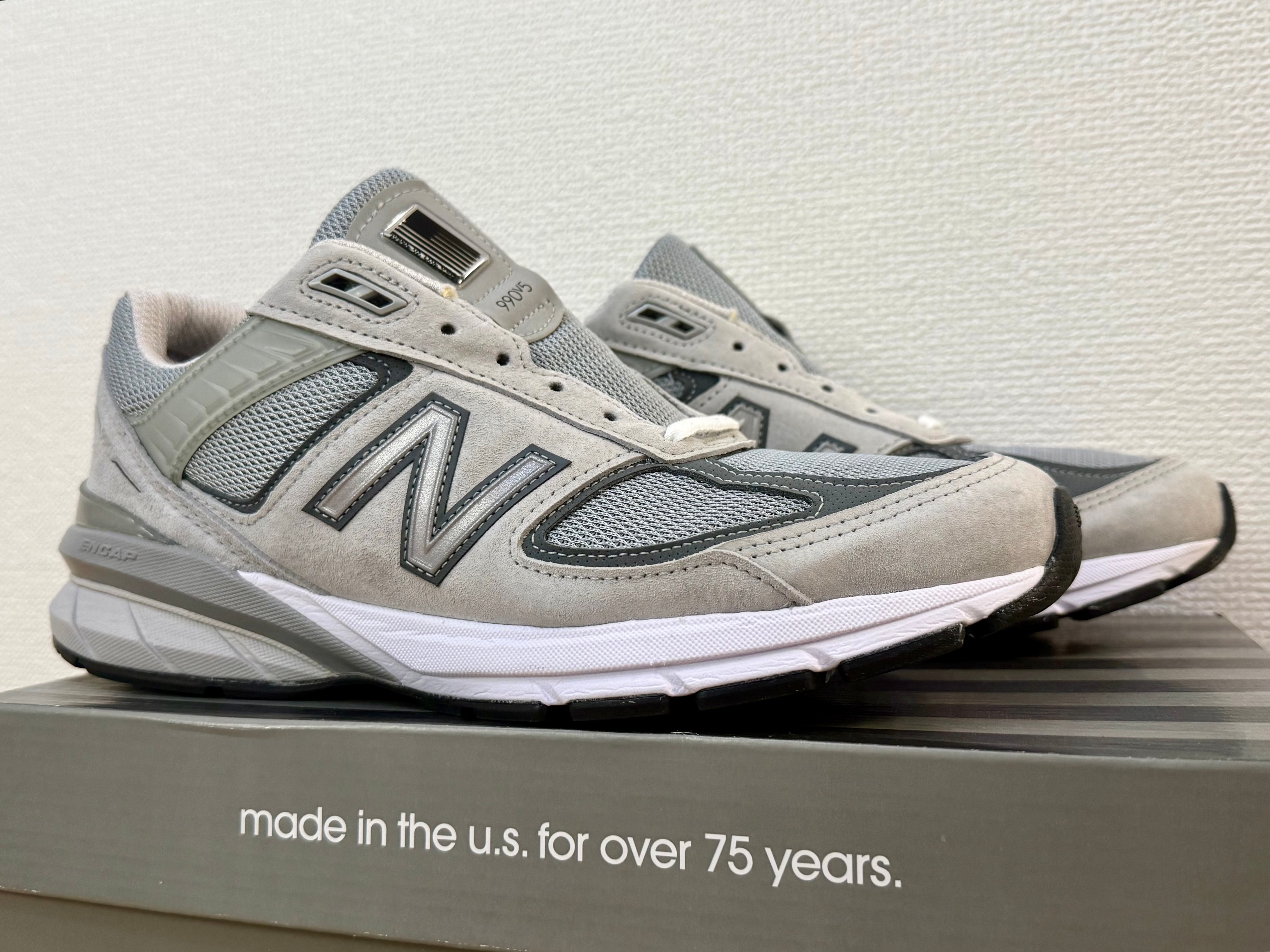 ニューバランス990v5　グレー　箱付き ニューバランス 990V5 