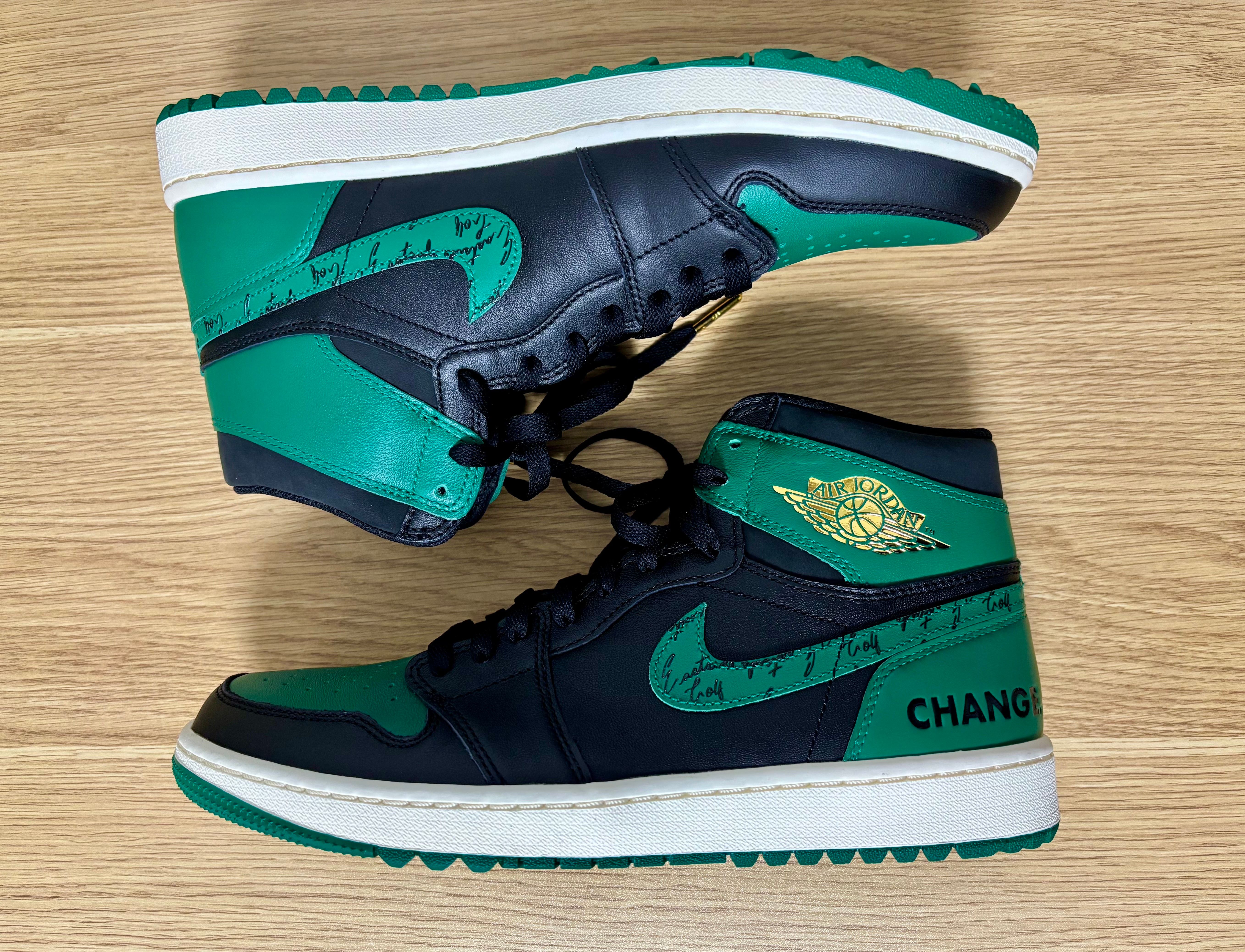 Eastside Golf × Nike Air Jordan 1 High Golf "Black/Malachite/1961"