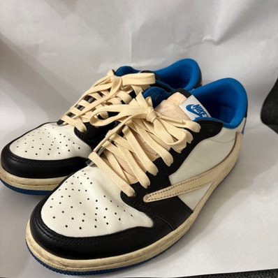 Travis Scott × fragment design × Nike Air Jordan 1 Low OG SP "Military Blue"