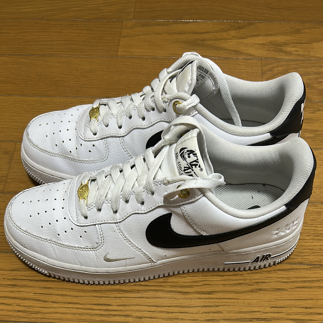 Nike Air Force 1 Low '07 LV8 40th Anniversary "Black/White-Metallic Gold"