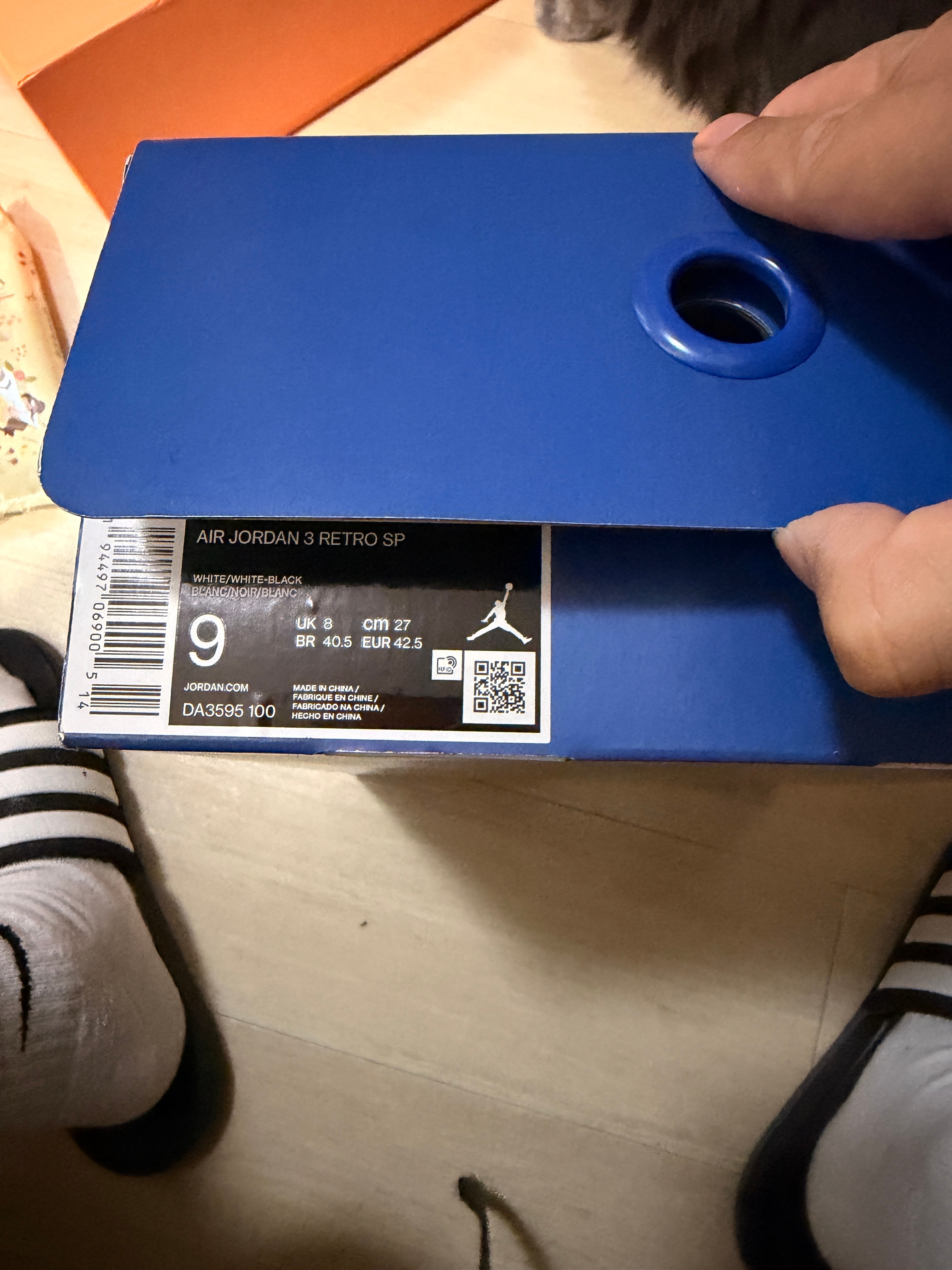 Fragment × Nike Air Jordan 3 "White/Black"