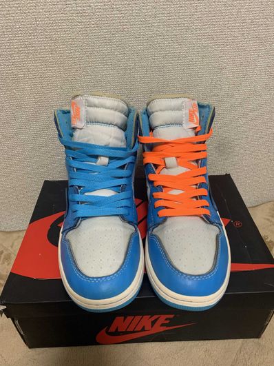 Off-White × Nike Air Jordan 1 High UNC "White/Dark Powder Blue"