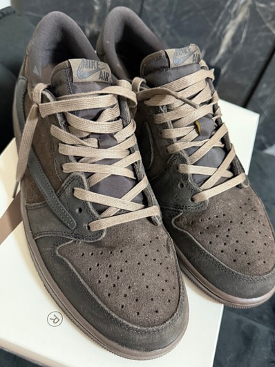 Travis Scott × Nike Air Jordan 1 Low OG SP "Velvet Brown and Dark Mocha"