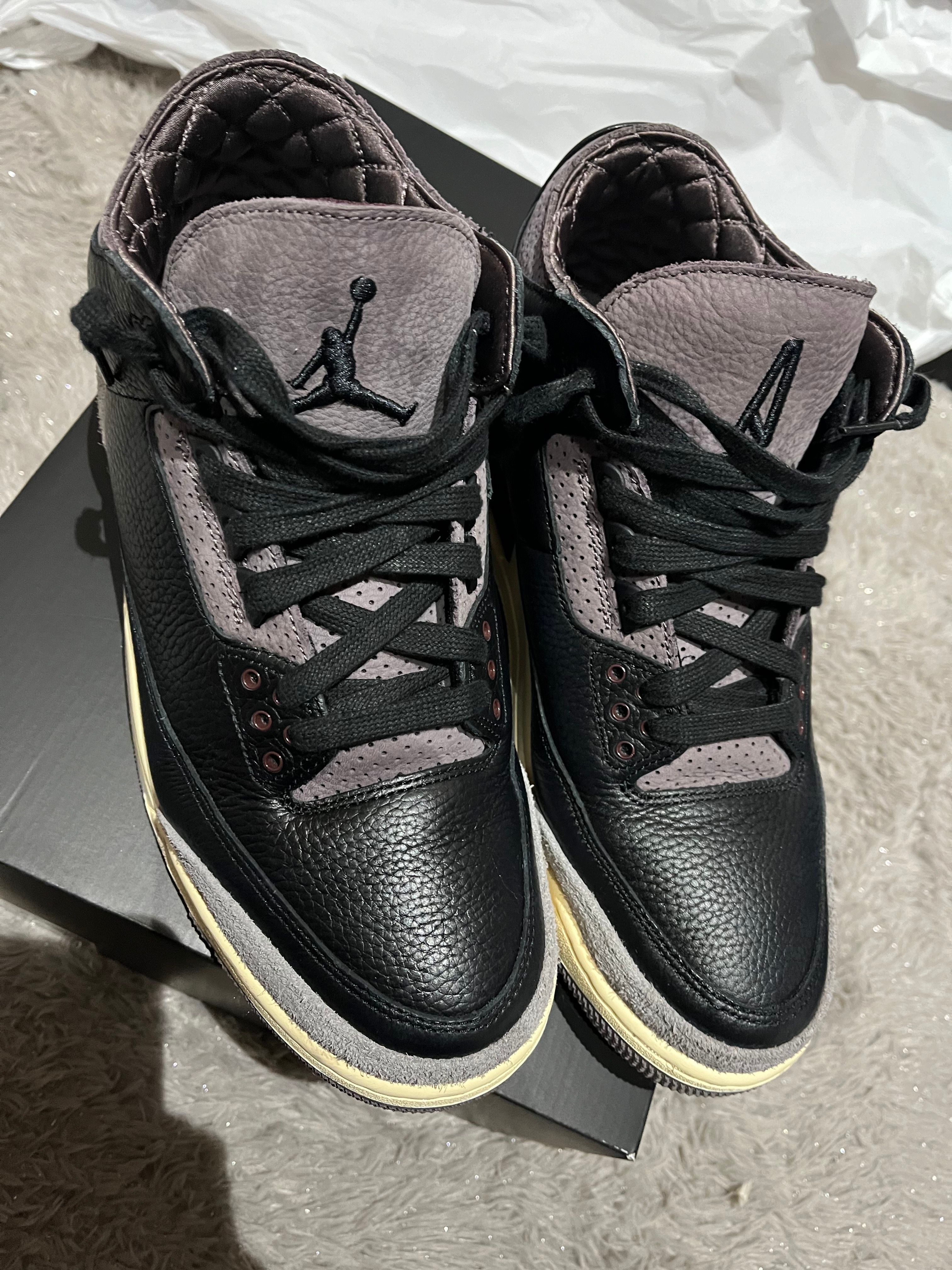 A Ma Maniere × Nike Women's Air Jordan 3 Retro OG SP "Black and Flat Pewter/WYWS"