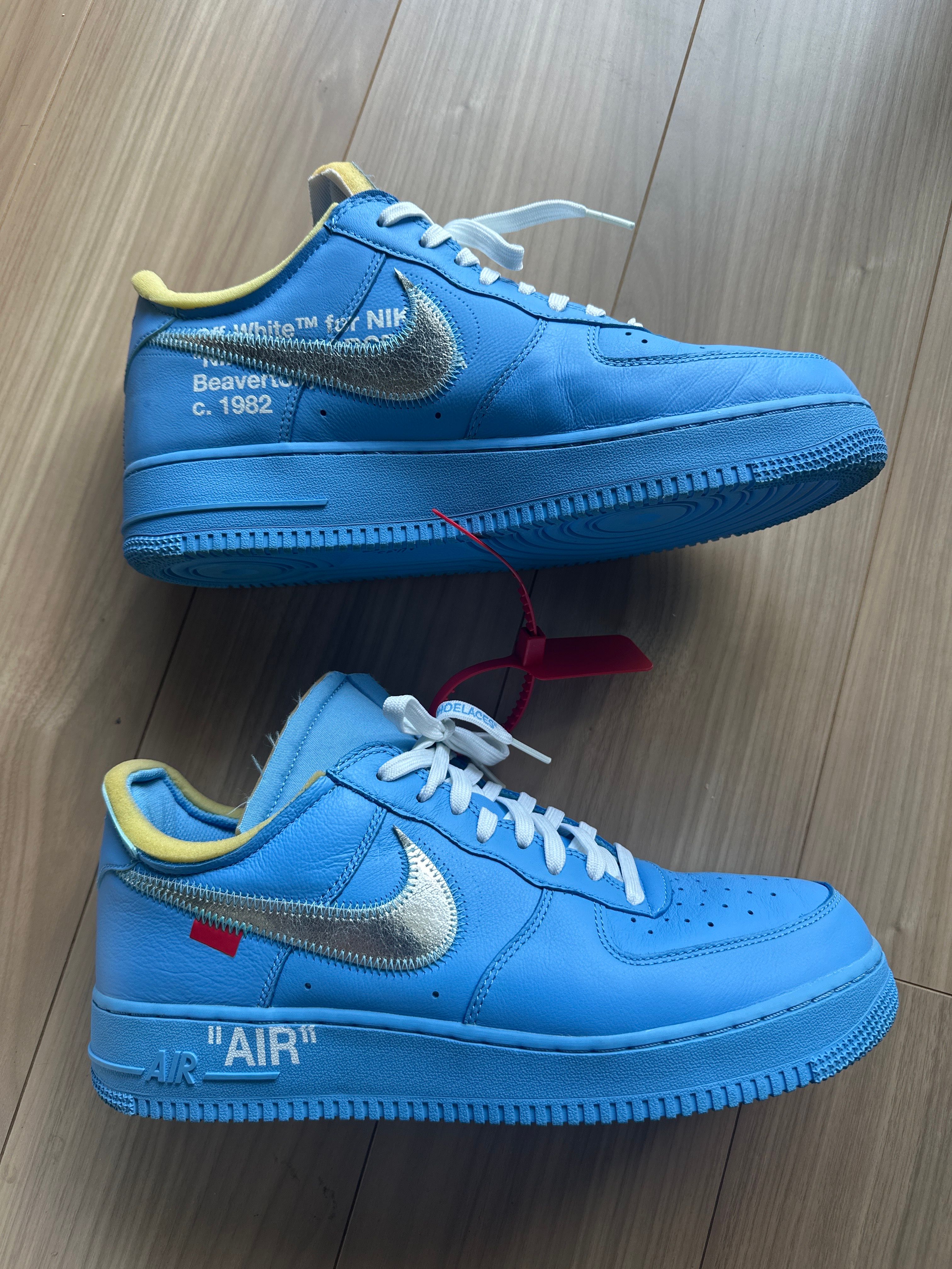 Off-White × Nike Air Force 1 Low "MCA University Blue"