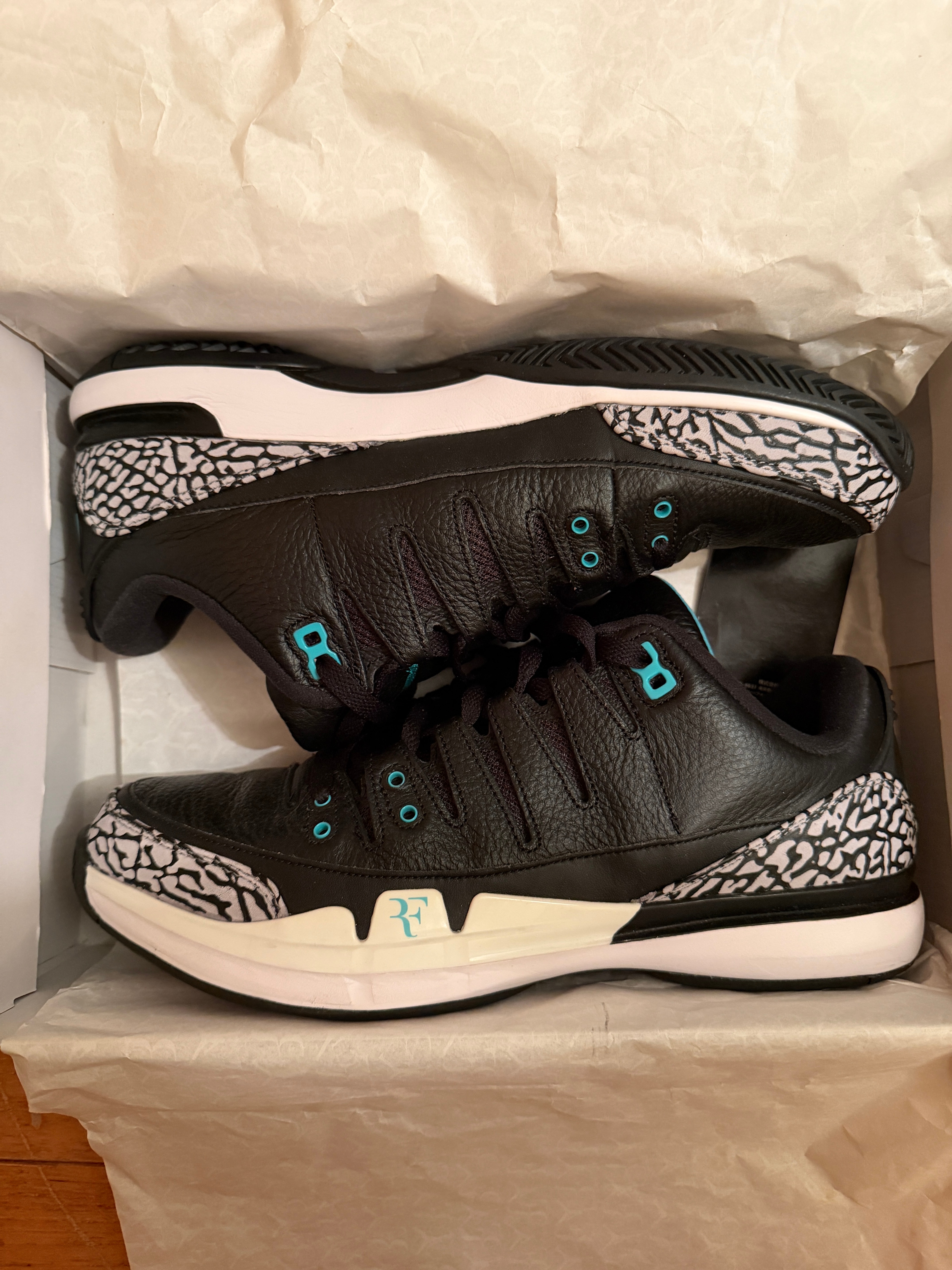 atmos × Nike Zoom Vapor AJ3 "Elephant/Safari"