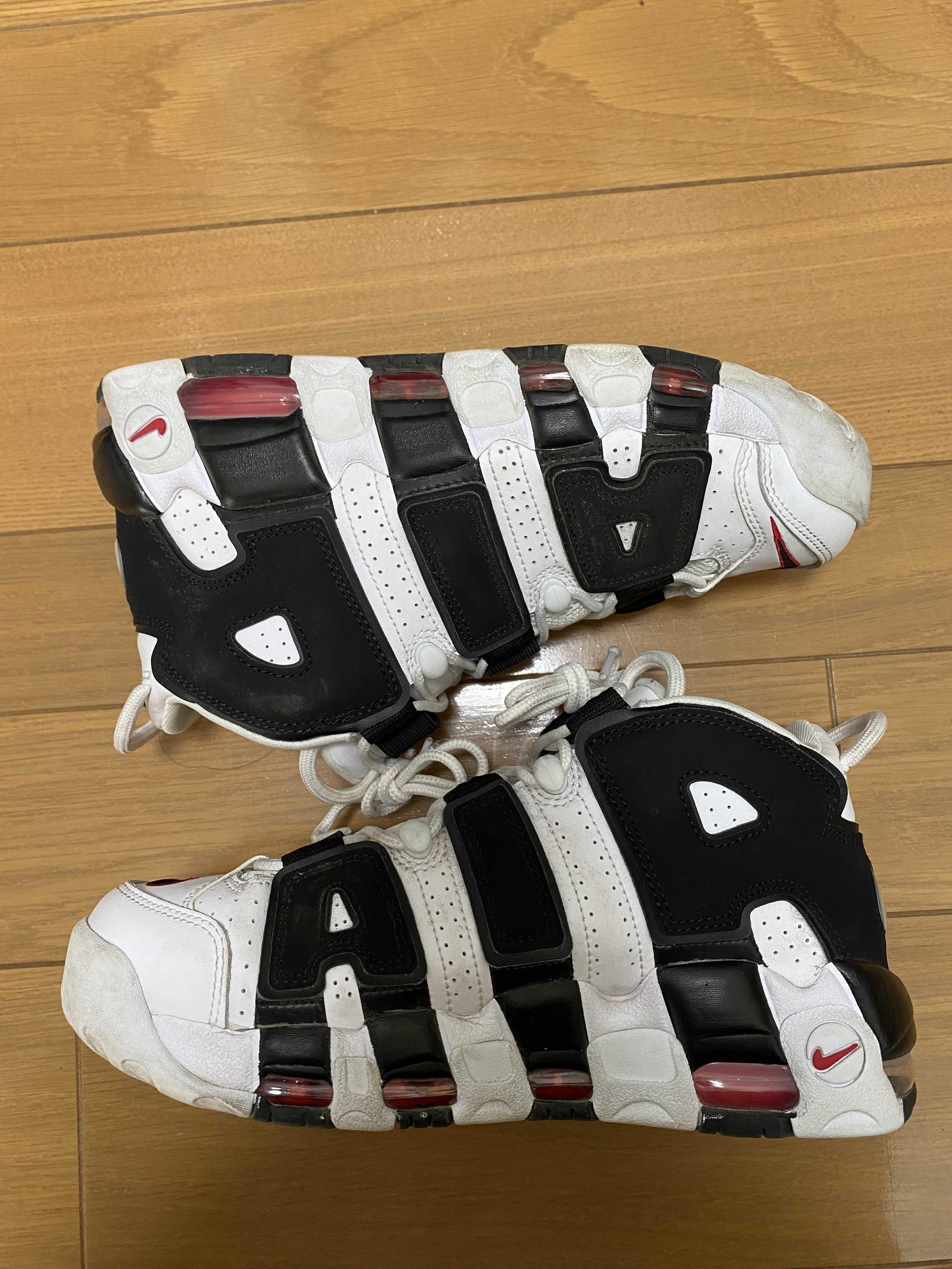 NIKE AIR MORE UPTEMPO "WHITE/BLACK/UNIVERSITY RED"(2020)
