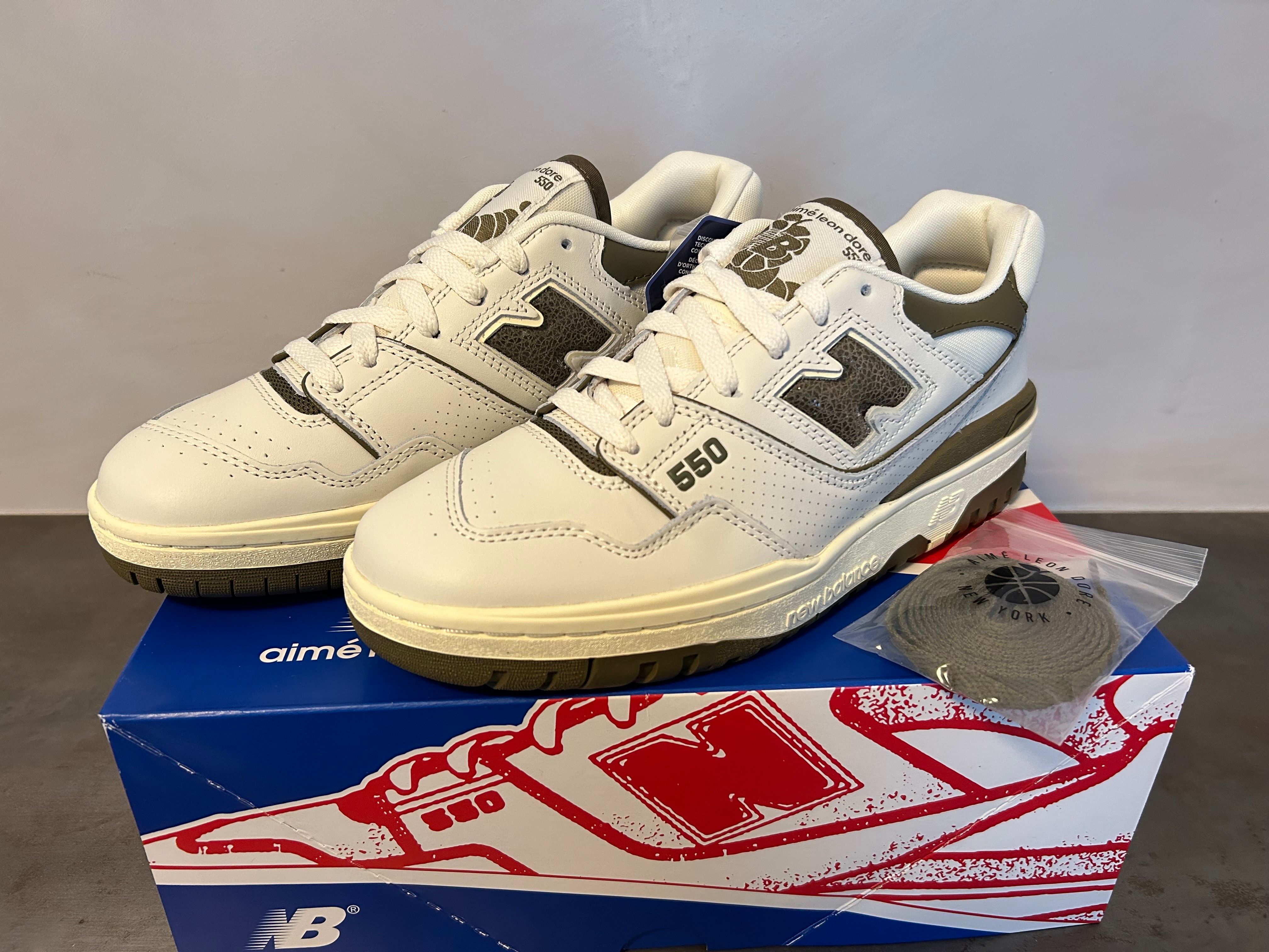 Aime Leon Dore × New Balance 550 "White/Olive"