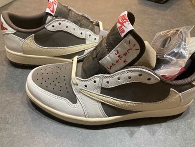 Travis Scott × Nike Air Jordan 1 Low OG SP "Reverse Mocha/Sail and Ridgerock"