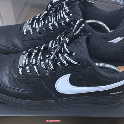 Supreme × Nike Air Force 1 Low "Black/White"