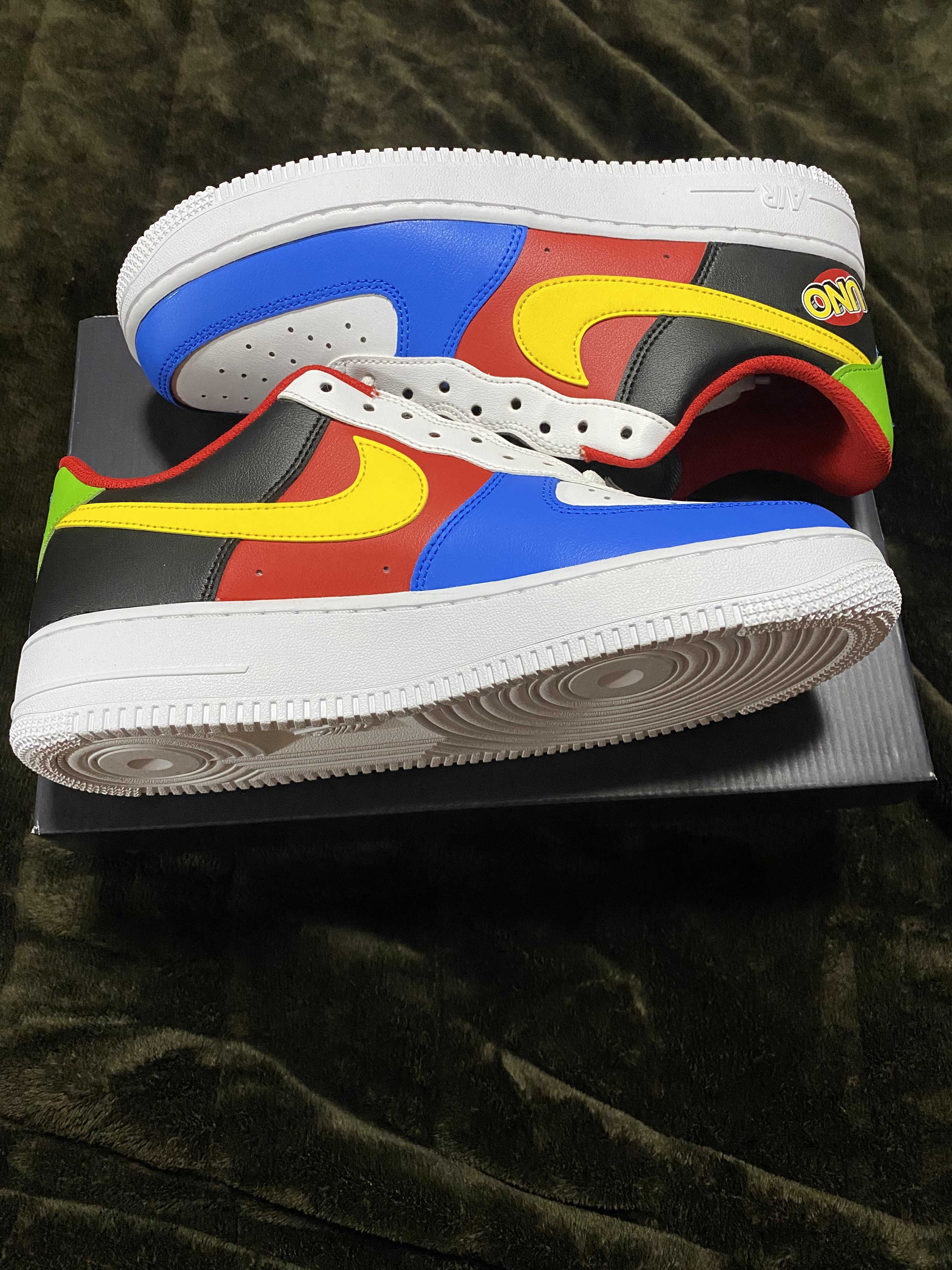 UNO x Nike Air Force 1 Low "White/Yellow/University Red"