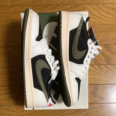 Travis Scott × Nike Women's Air Jordan 1 Low OG "Medium Olive"