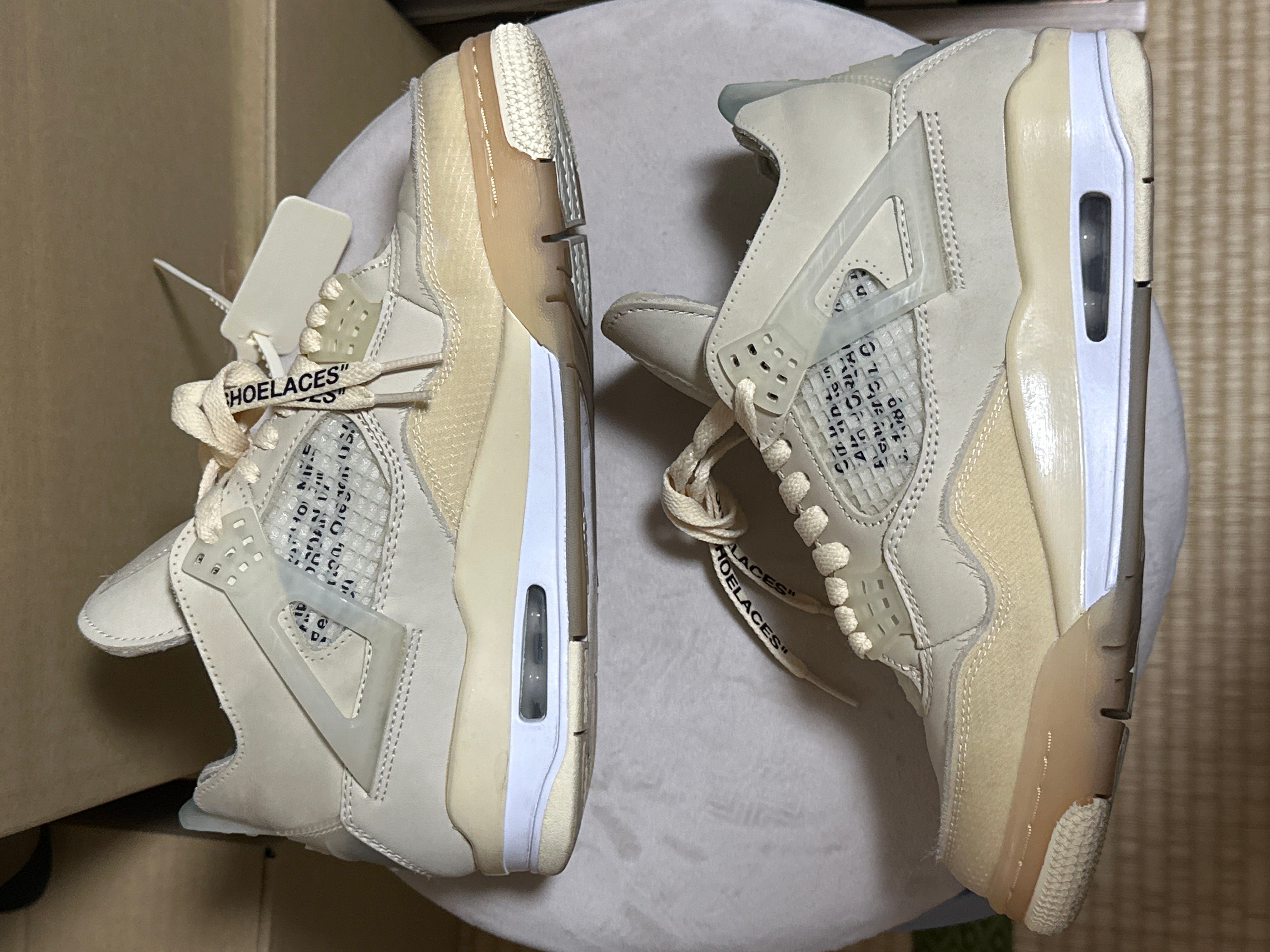 Off-White × Nike Women's Air Jordan 4 SP "Sail"