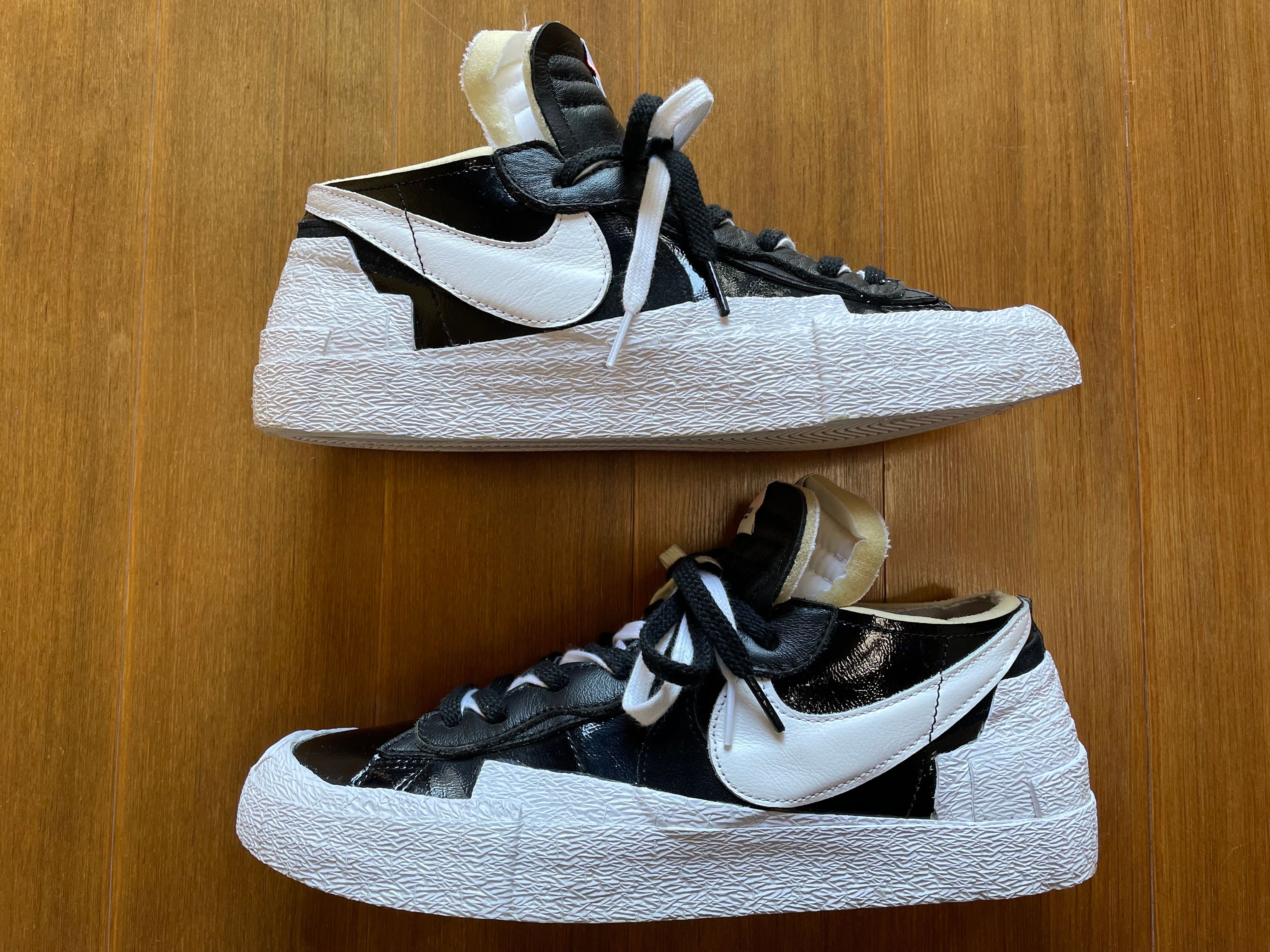sacai × Nike Blazer Low "Black Patent Leather"