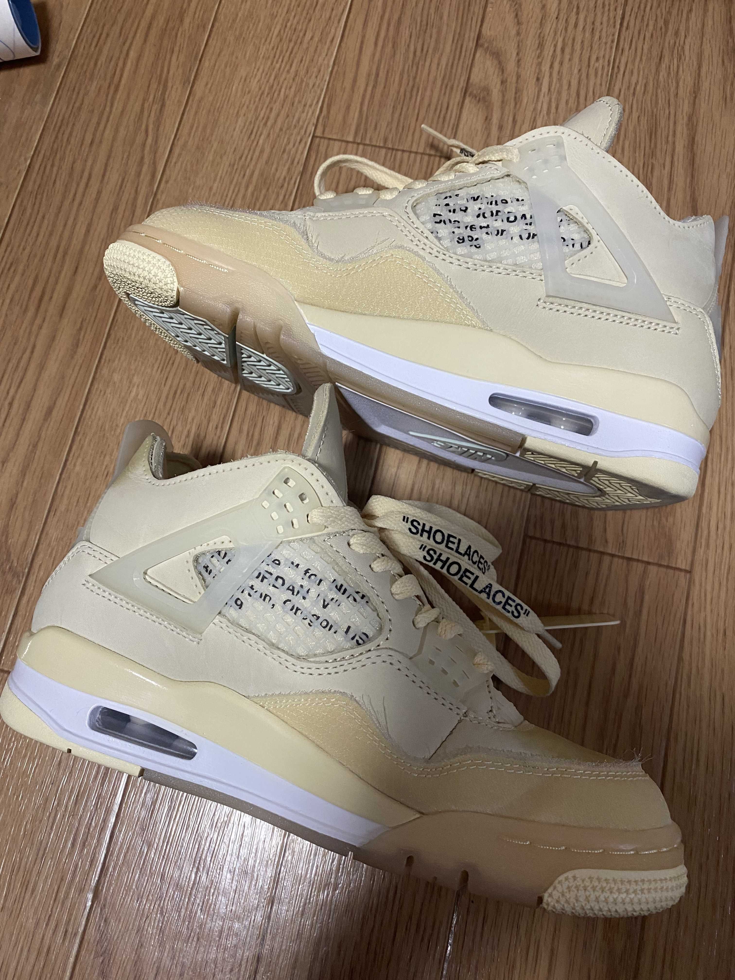 Off-White × Nike Women's Air Jordan 4 SP "Sail"