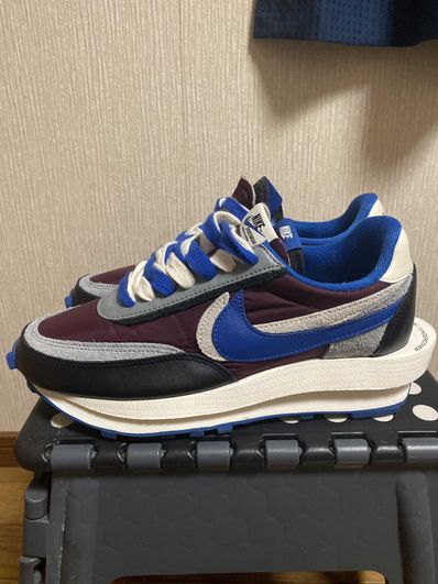 UNDERCOVER × sacai × Nike LD Waffle "Night Maroon/Pale Ivory-Ground Grey-Team Royal"