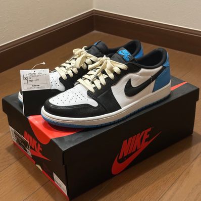 Nike Air Jordan 1 Low OG "Black and Dark Powder Blue/UNC"