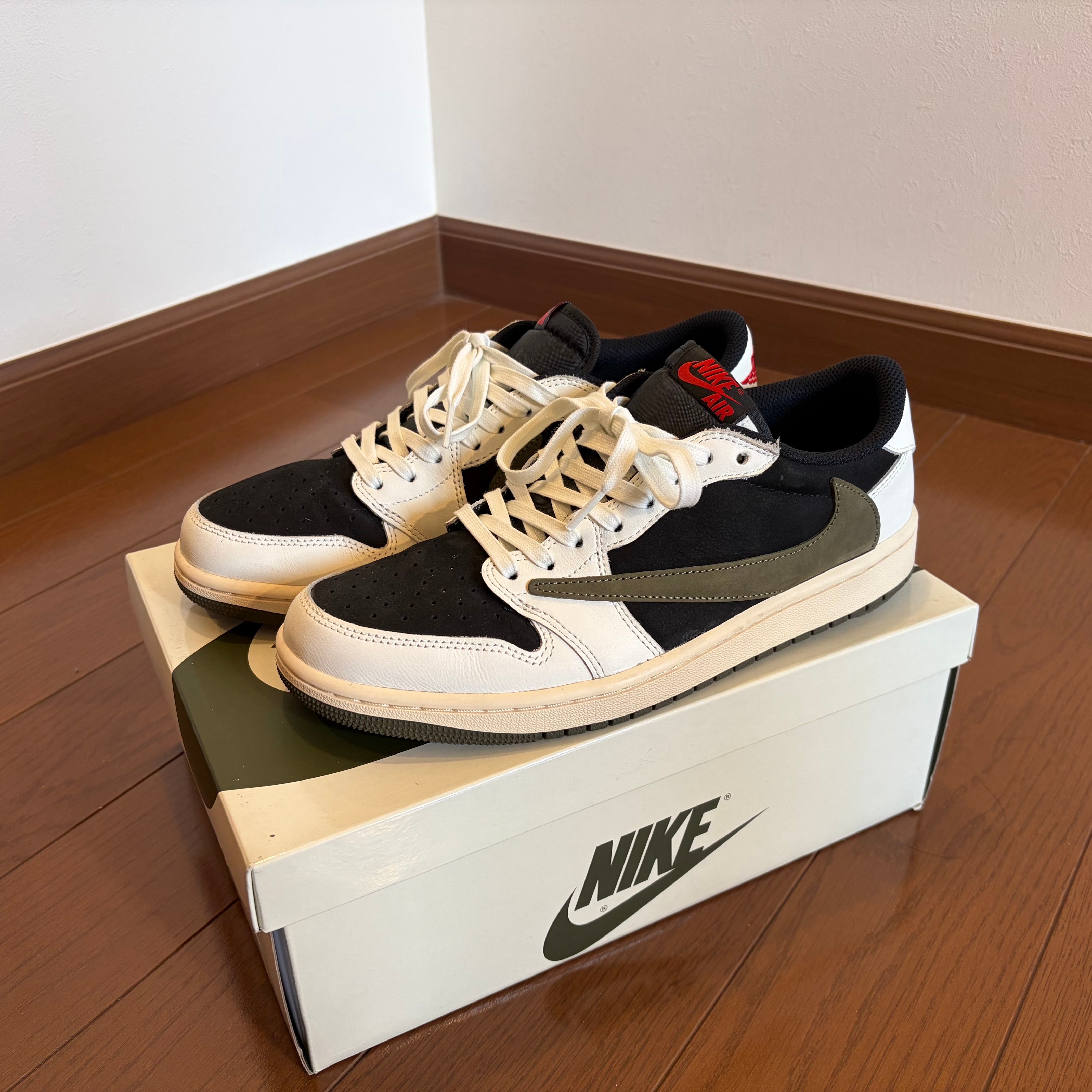 Travis Scott × Nike Women's Air Jordan 1 Low OG "Medium Olive"