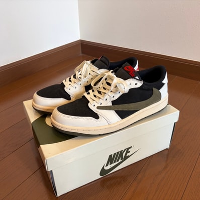 Travis Scott × Nike Women's Air Jordan 1 Low OG "Medium Olive"