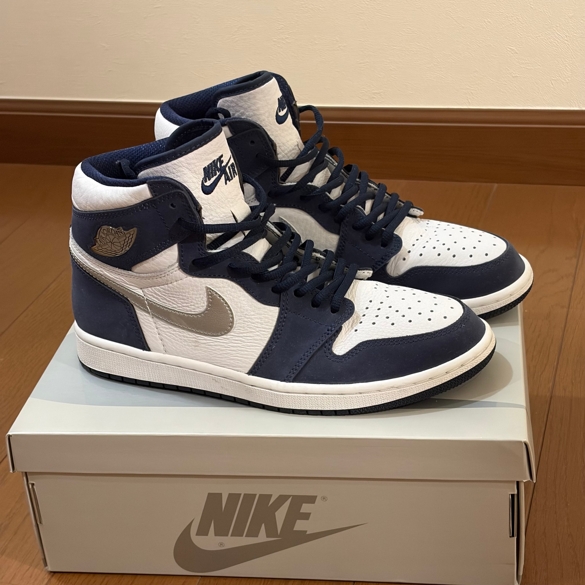 Nike Air Jordan 1 High OG CO.JP "White/Midnight Navy" (2020) (Standard Box)