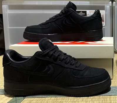 Stussy × Nike Air Force 1 Low "Triple Black"