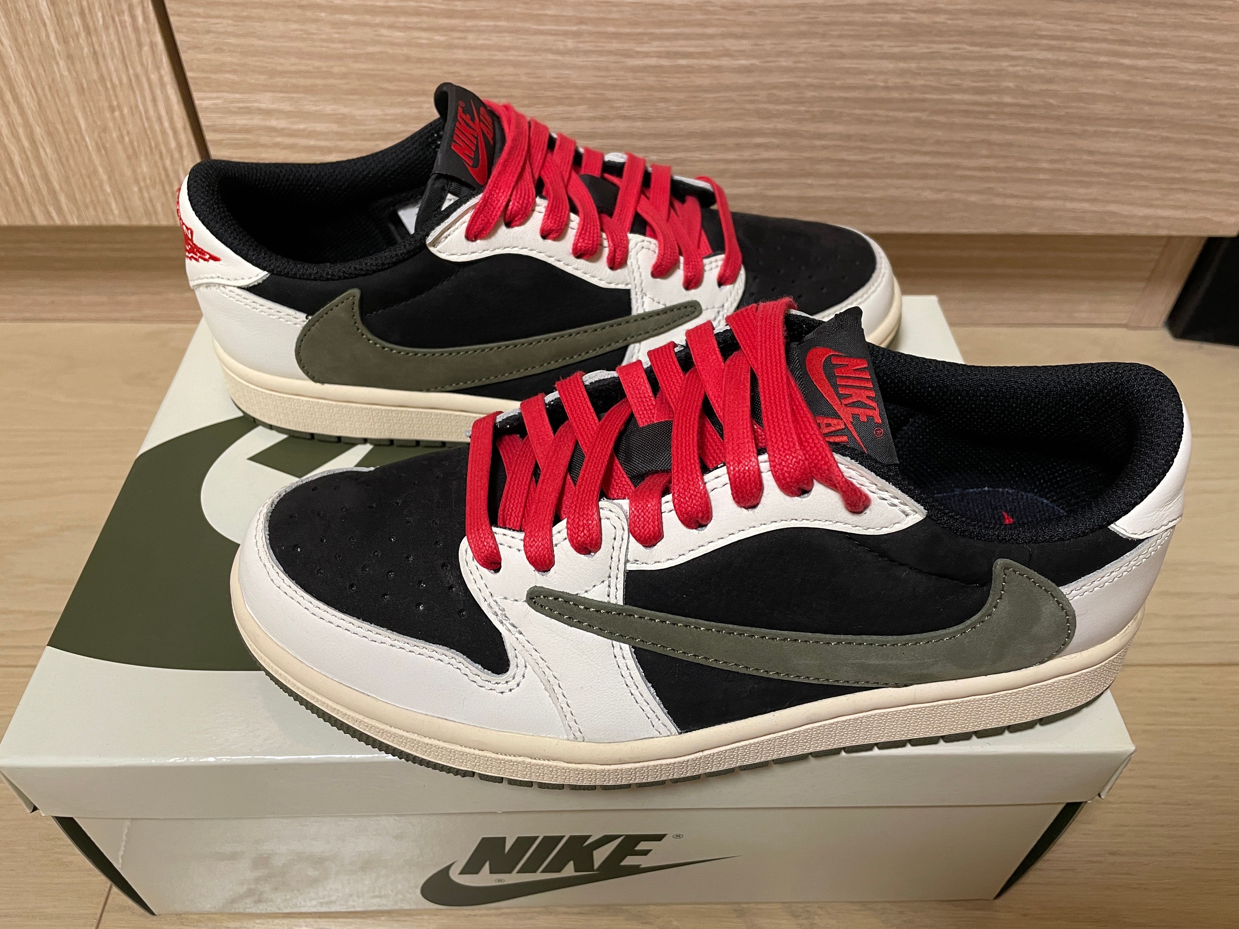 Travis Scott × Nike Women's Air Jordan 1 Low OG "Medium Olive"