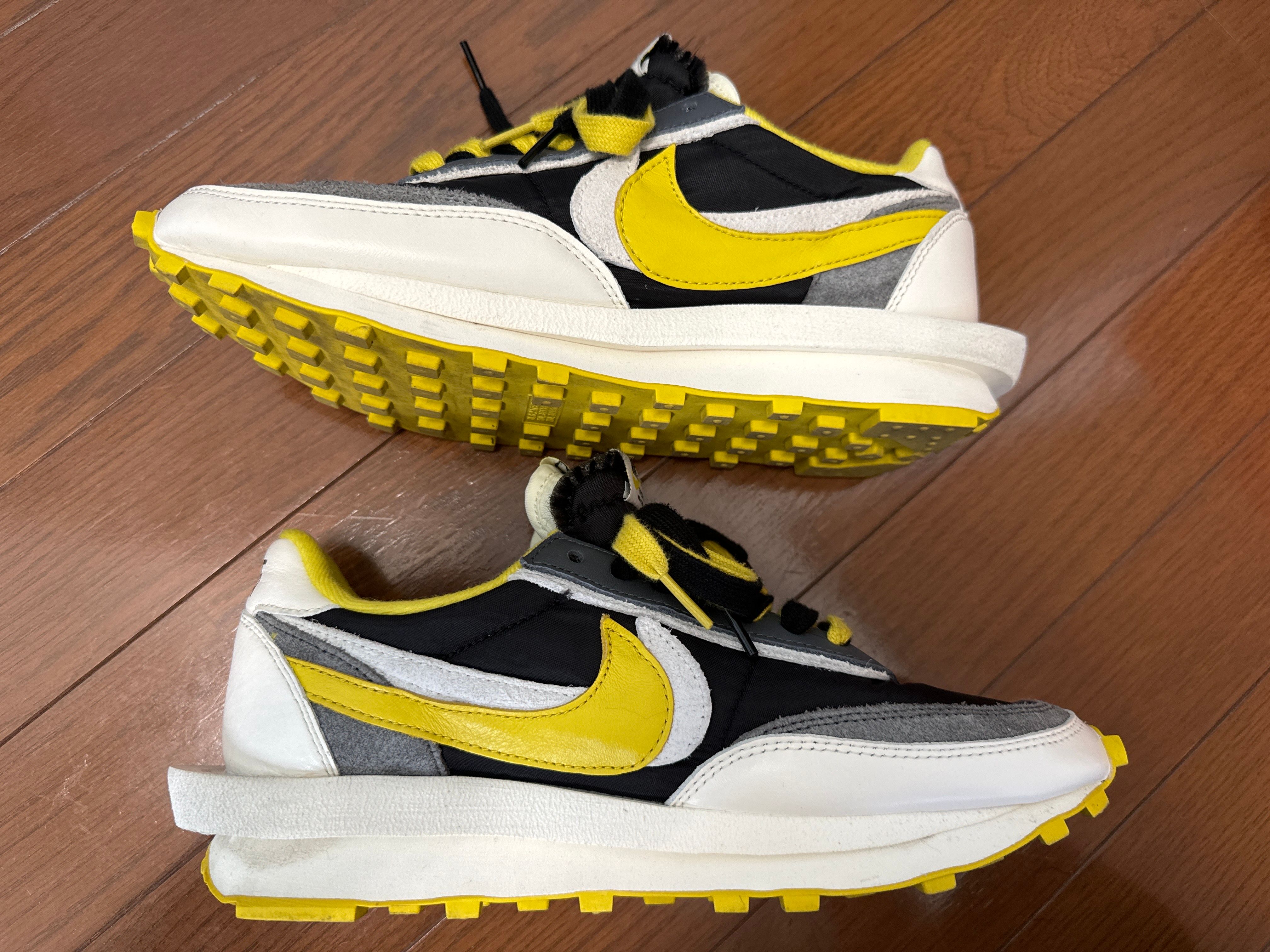 UNDERCOVER × sacai × Nike LD Waffle "Black/Sail-Dark Grey-Bright Citron"