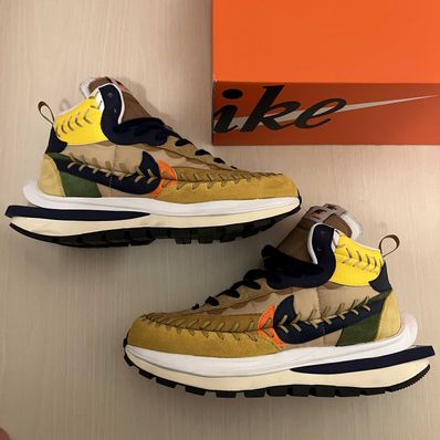 Jean-Paul Gaultier × sacai × Nike VaporWaffle "Sesame/Multi Color"