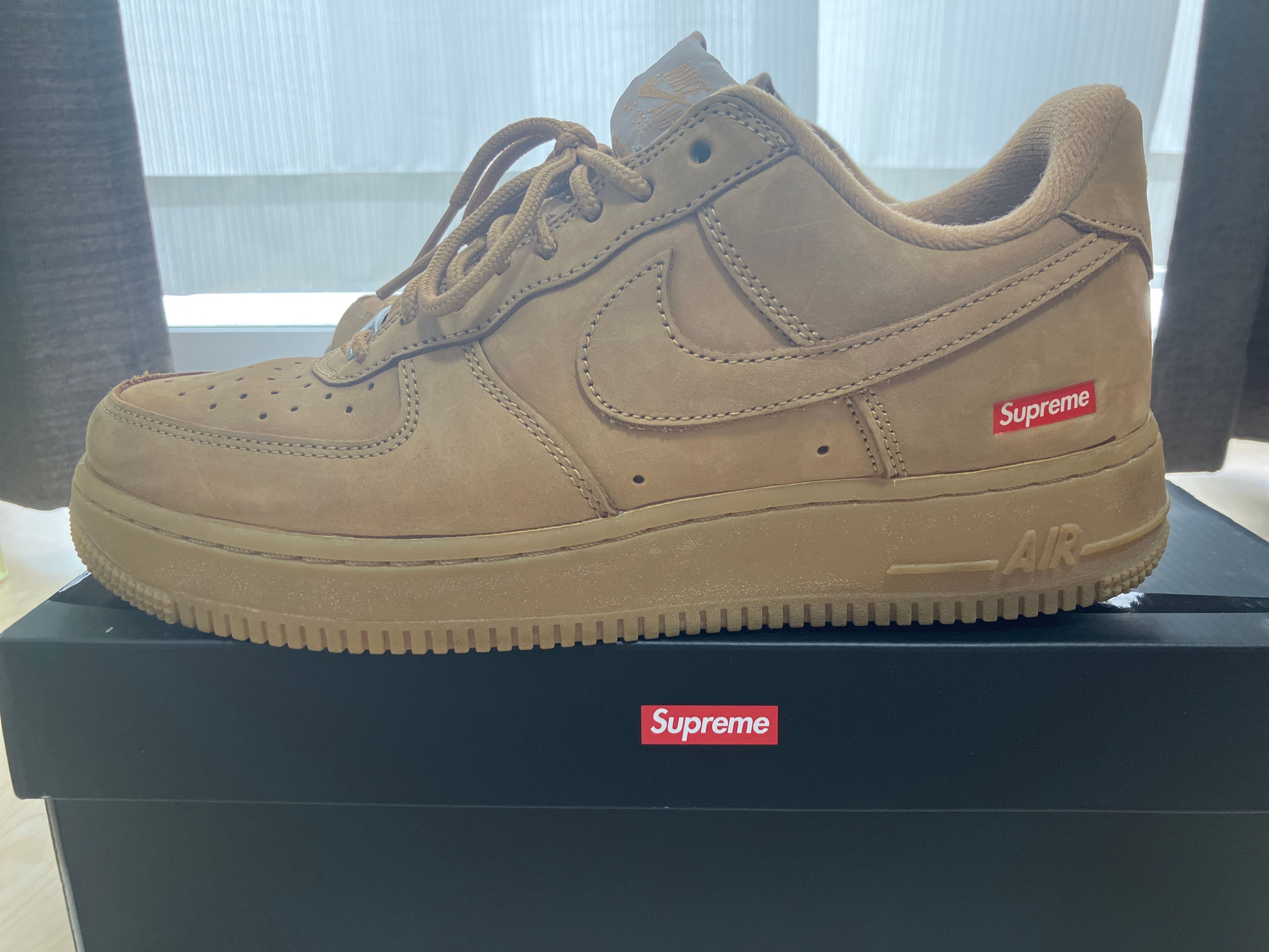 Supreme × Nike Air Force 1 Low "Flax/Wheat"