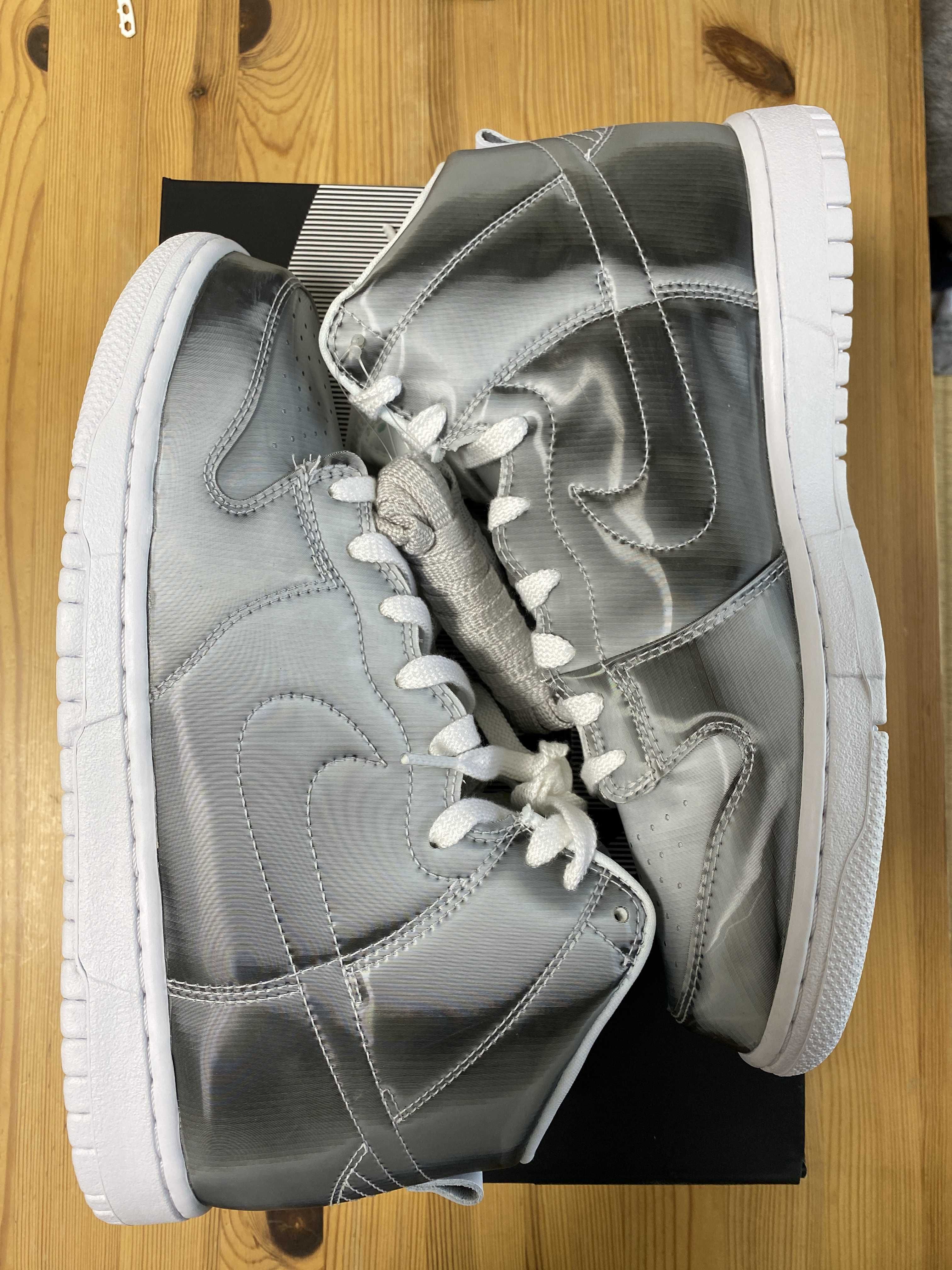 CLOT × Nike Dunk High "Silver/Flux"