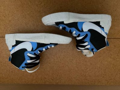 sacai × NIKE BLAZER MID "BLACK / BLUE"