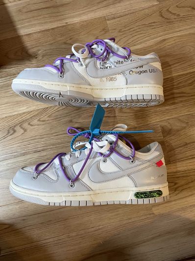 Off-White × Nike Dunk Low "Sail/Neutral Gray"