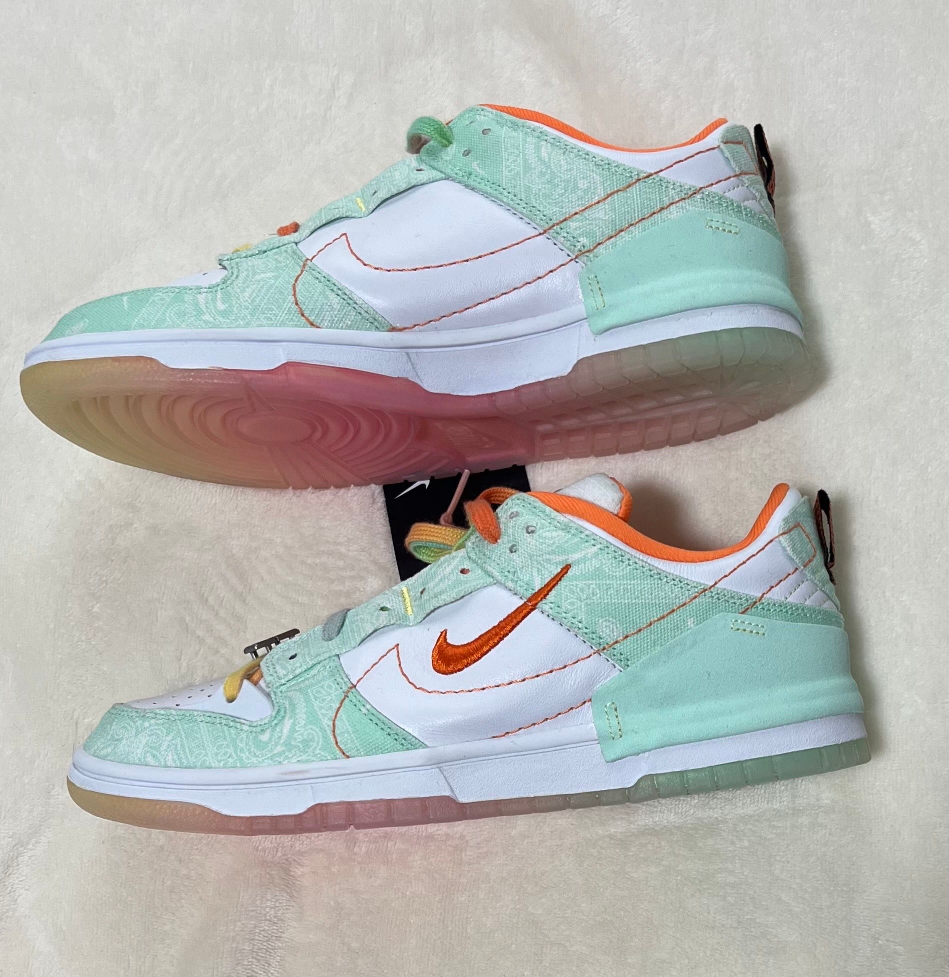 Nike Women's Dunk Low Disrupt 2 "Mint Form/Safety Orange"
