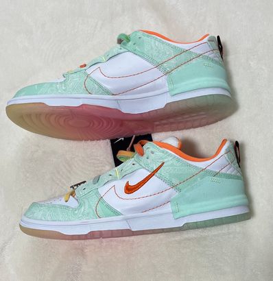 Nike Women's Dunk Low Disrupt 2 "Mint Form/Safety Orange"
