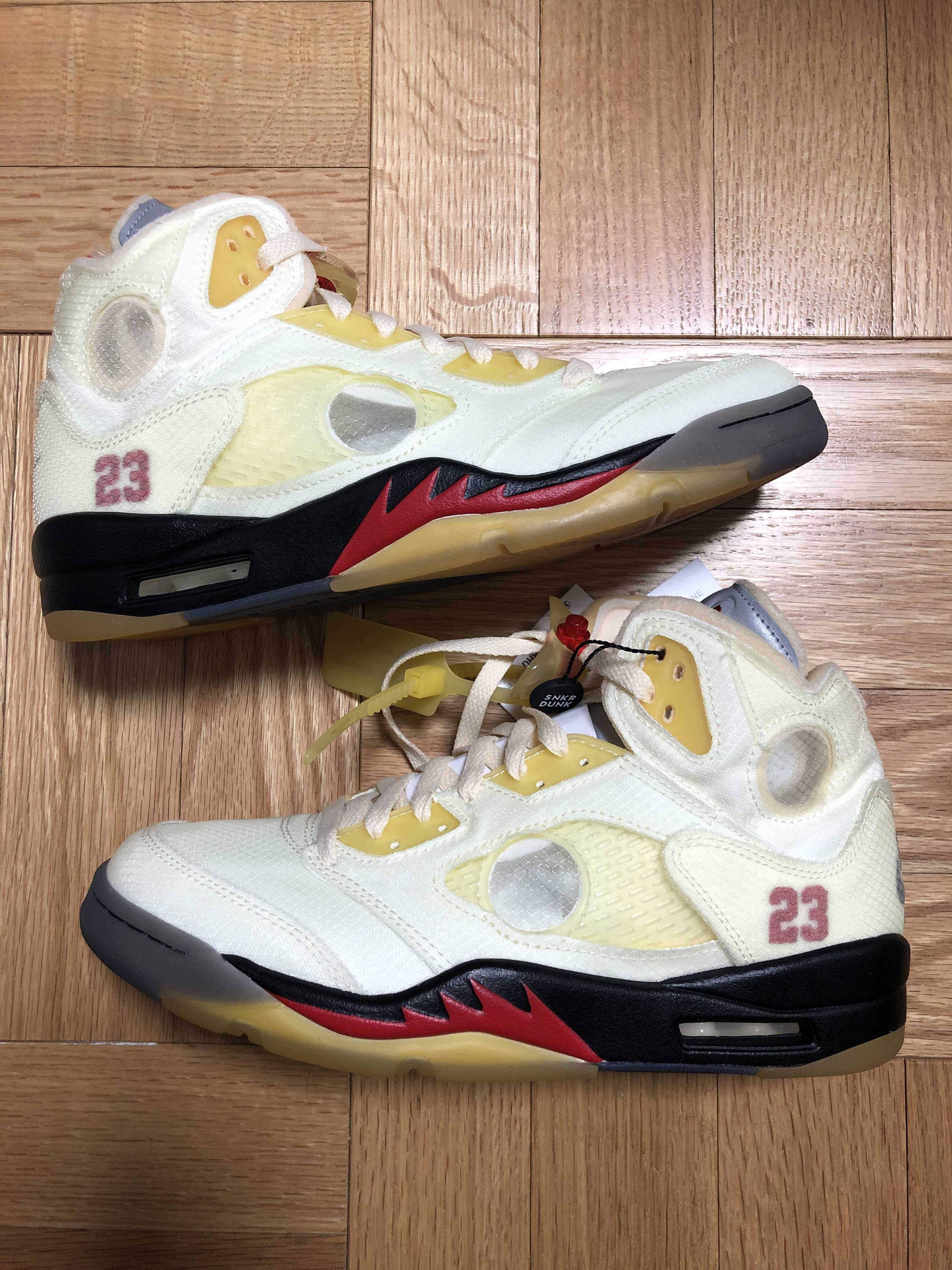 Off-White × Nike Air Jordan 5 "Sail"  