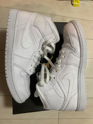 Nike Air Jordan 1 Mid "Triple White"(2020)