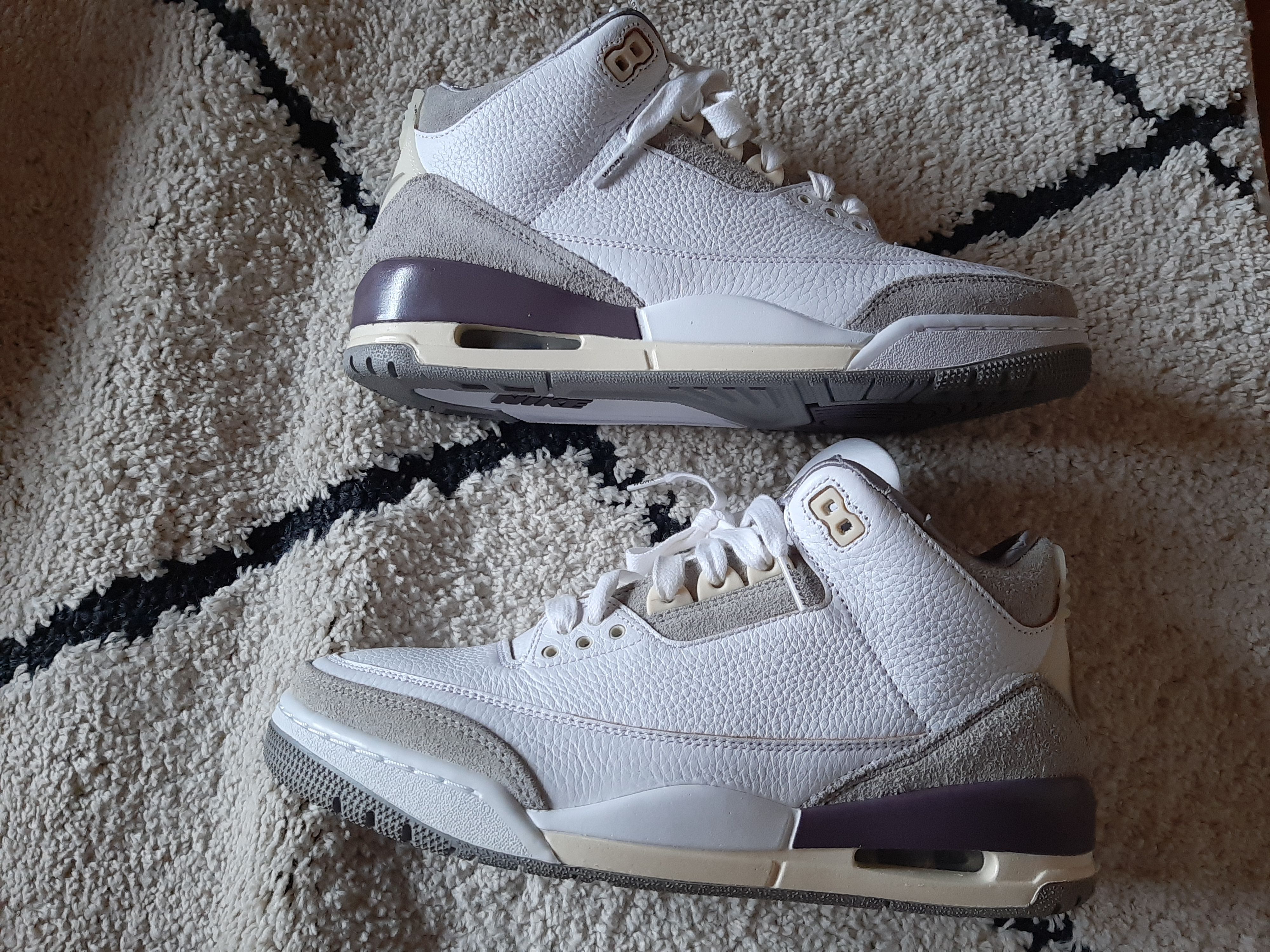 A Ma Maniere × Nike Women's Air Jordan 3 Retro SP "White/Medium Grey Violet Ore"