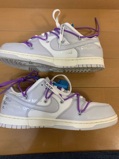Off-White × Nike Dunk Low "Sail/Neutral Gray"