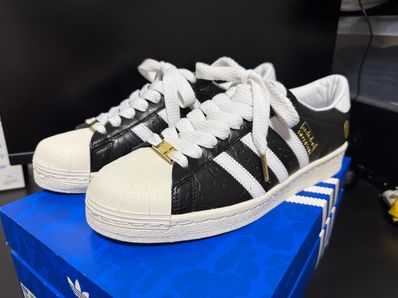 atmos × A BATHING APE × adidas SuperstarR 5 "Core Black/Footwear White/Off White"