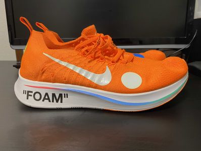 Off-White × Nike Zoom Fly Mercurial Flyknit "Total Orange/White/Volt"