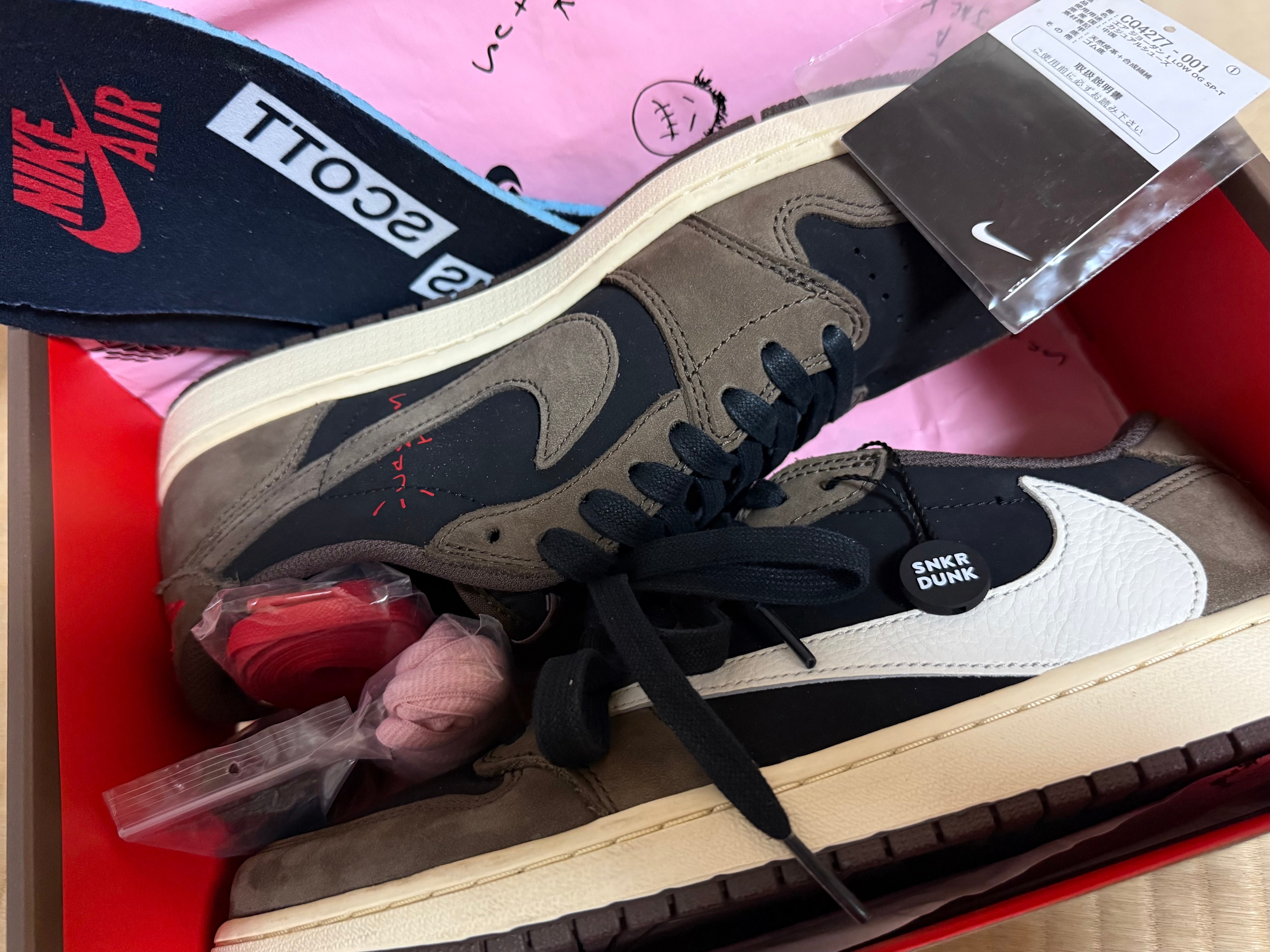 Travis Scott × Nike Air Jordan 1 Low OG SP-T "Black/Dark Mocha"