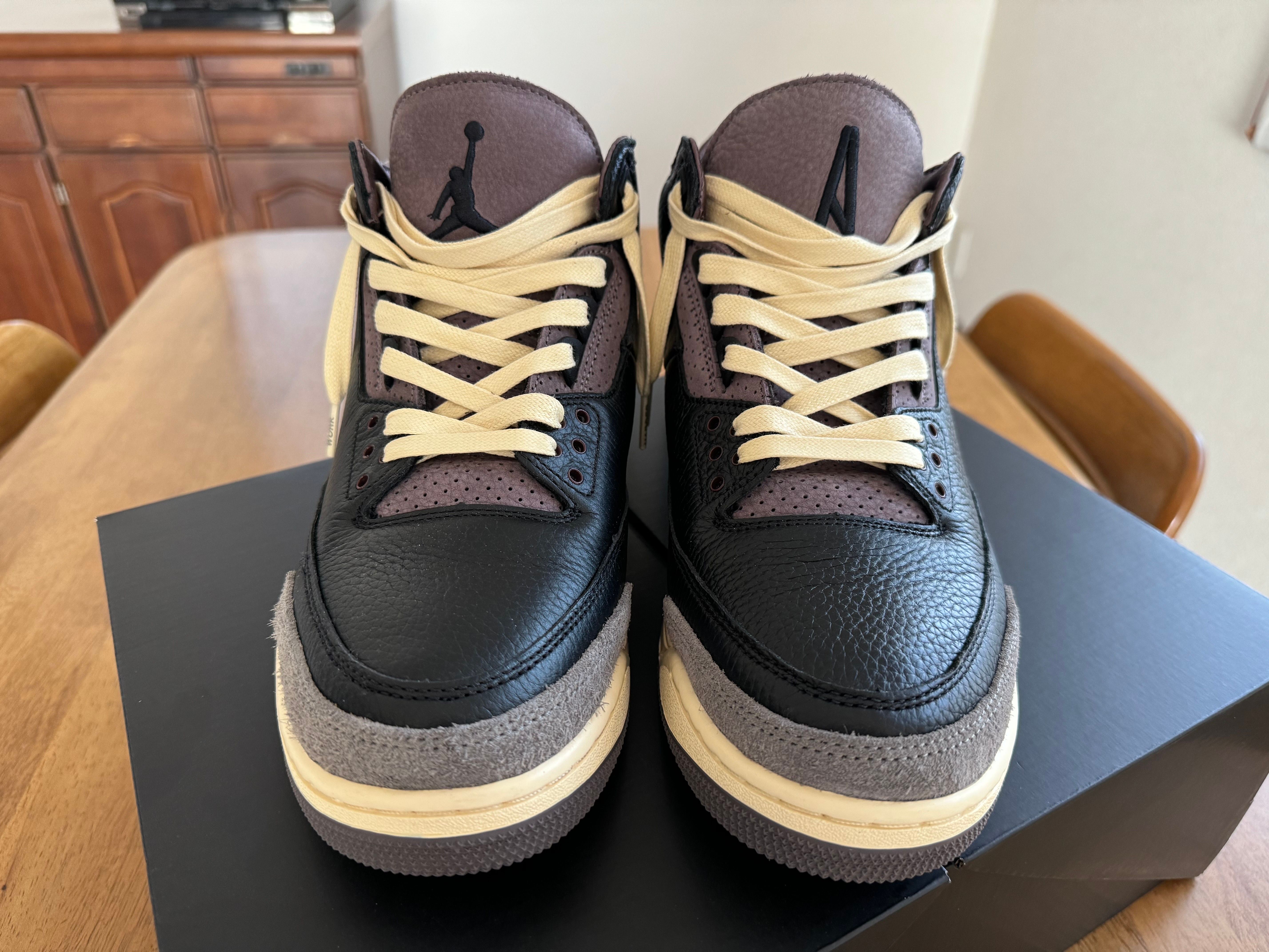 A Ma Maniere × Nike Women's Air Jordan 3 Retro OG SP "Black and Flat Pewter/WYWS"