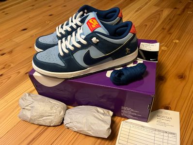 Why So Sad? × Nike SB Dunk Low "Coastal Blue/Speed Yellow-University Red"