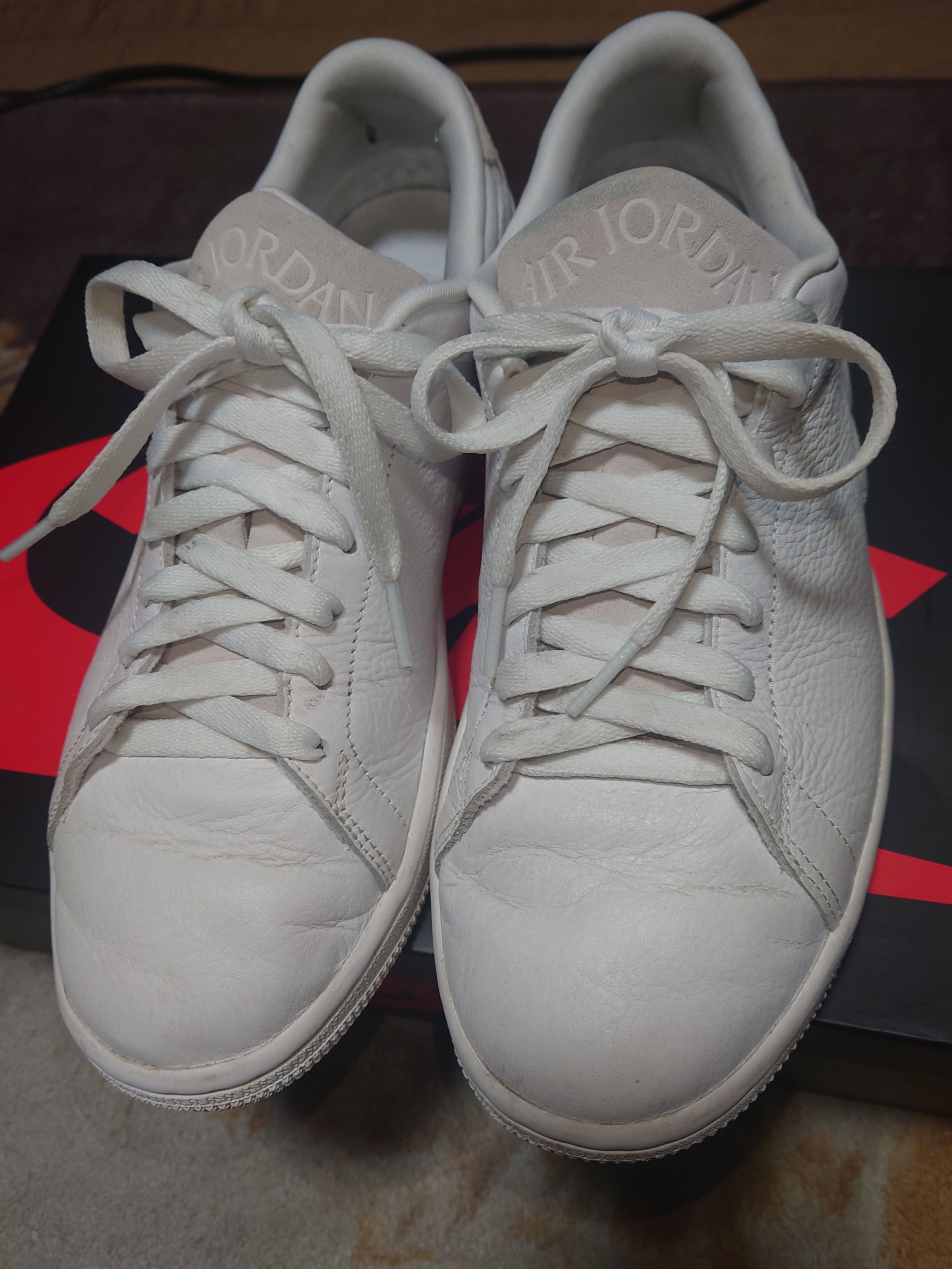 Nike Air Jordan 1 Low Centre Court "White On White"