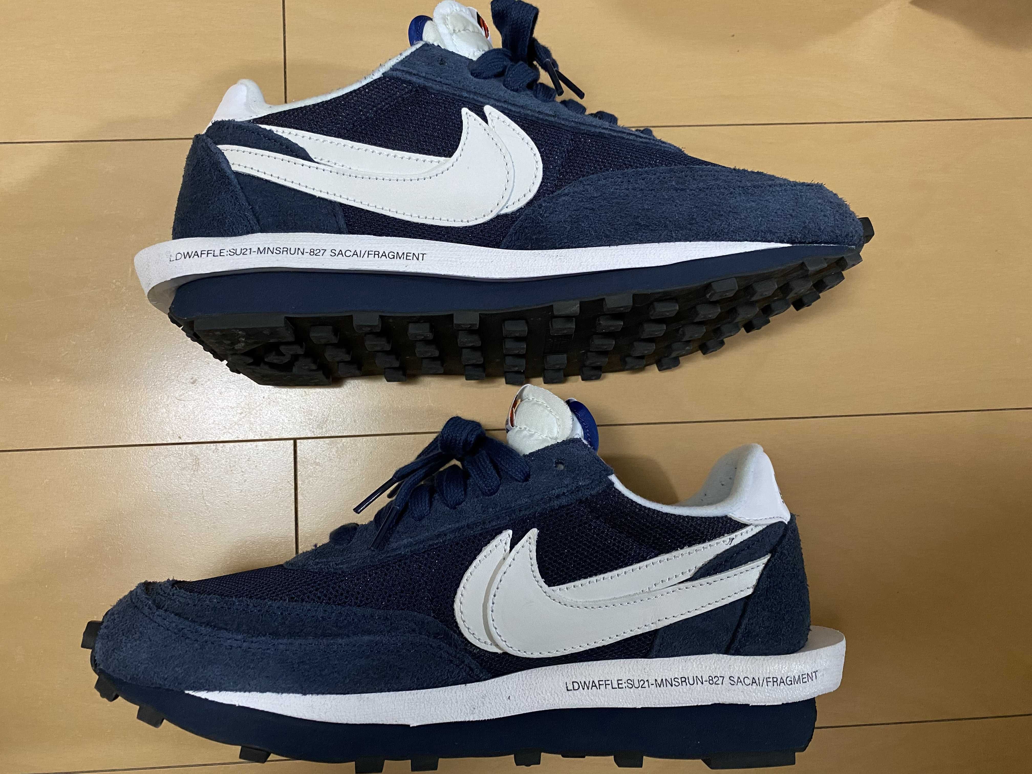 Fragment × sacai × Nike LD Waffle "Blackended Blue"
